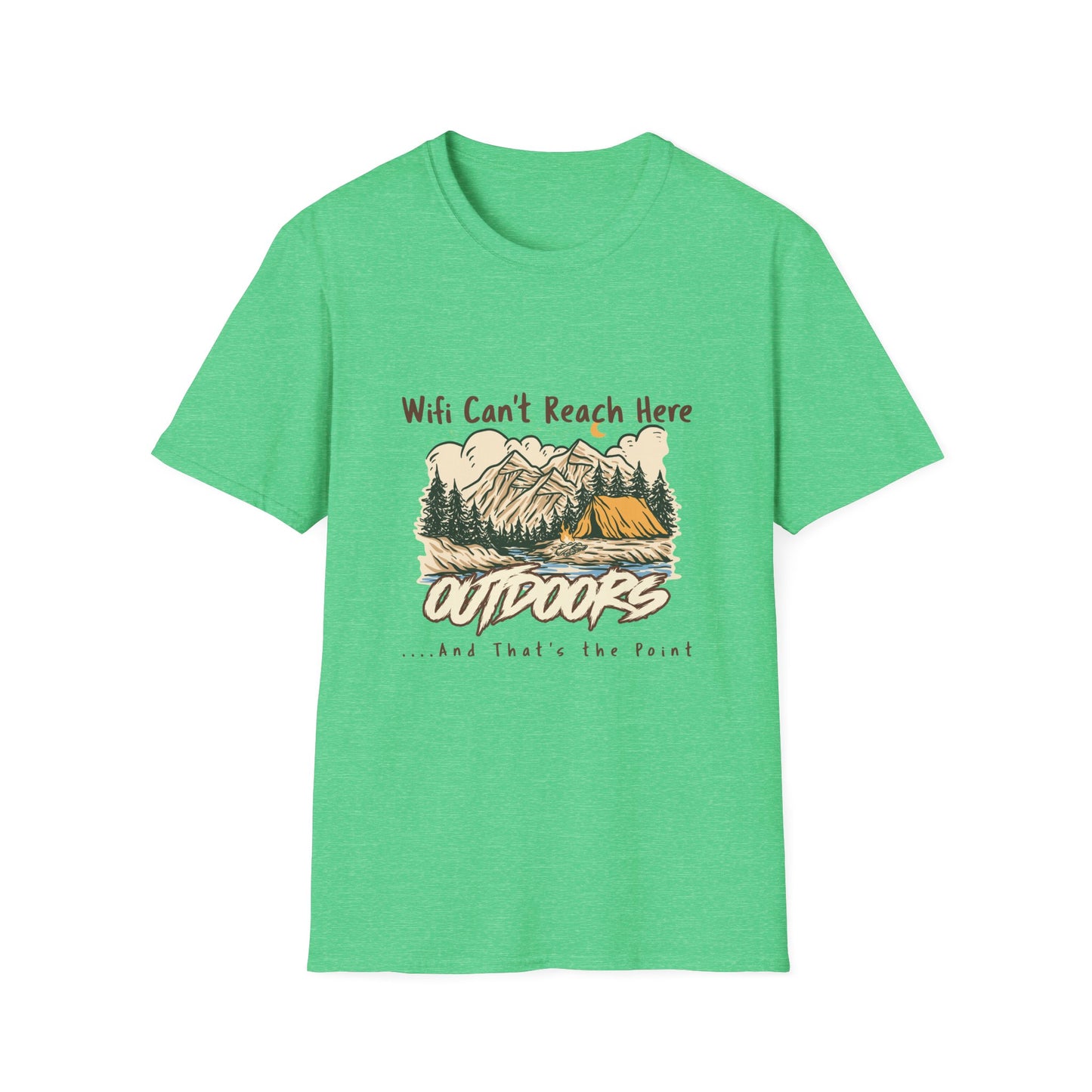 No WiFi Camping Shirt | Off Grid Outdoors T-Shirt for Backcountry Adventures