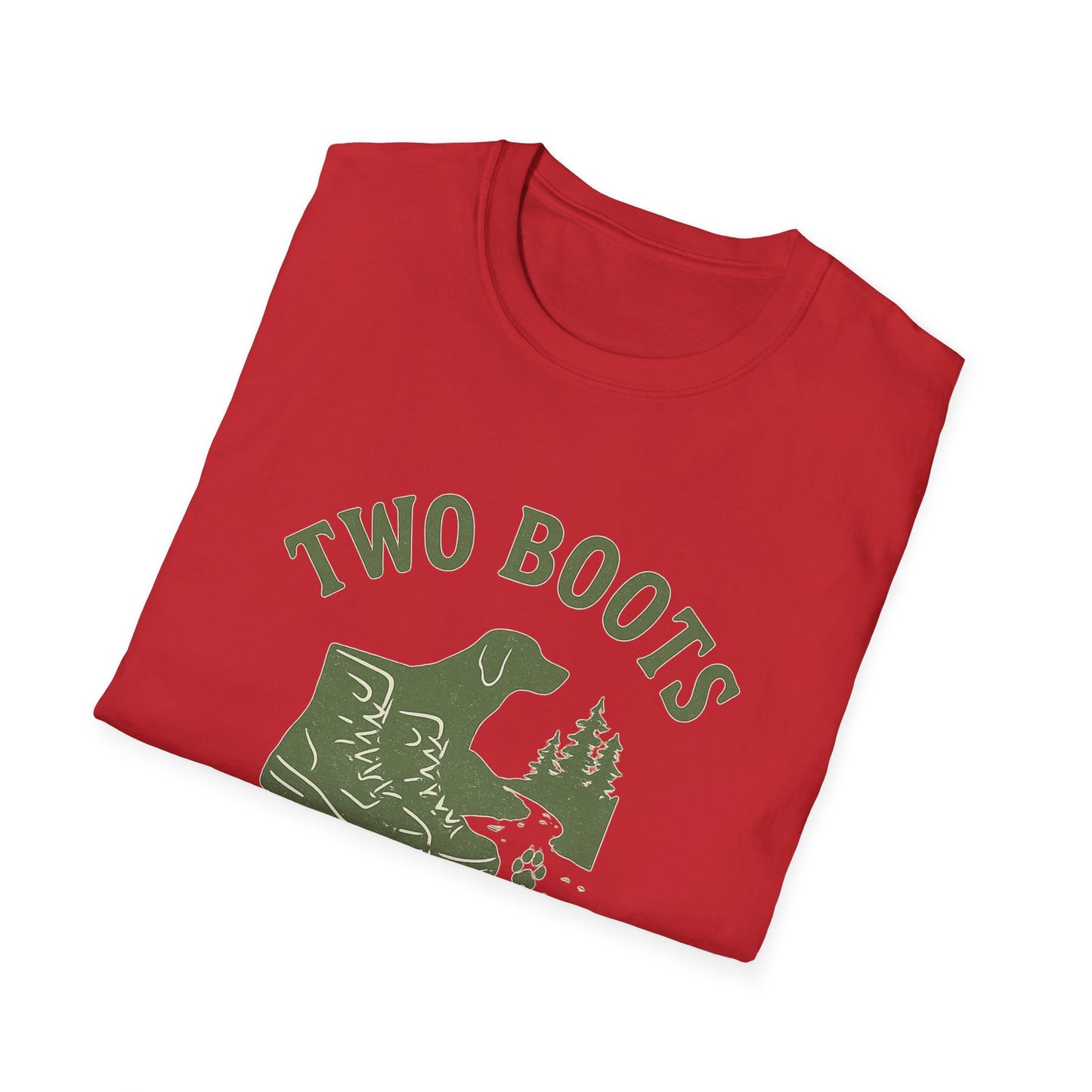 Two Boots, Four Paws, One Trail | T-Shirt