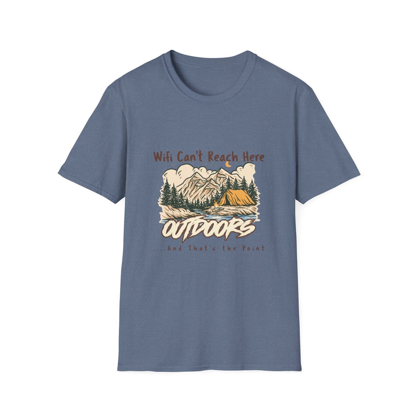 No WiFi Camping Shirt | Off Grid Outdoors T-Shirt for Backcountry Adventures