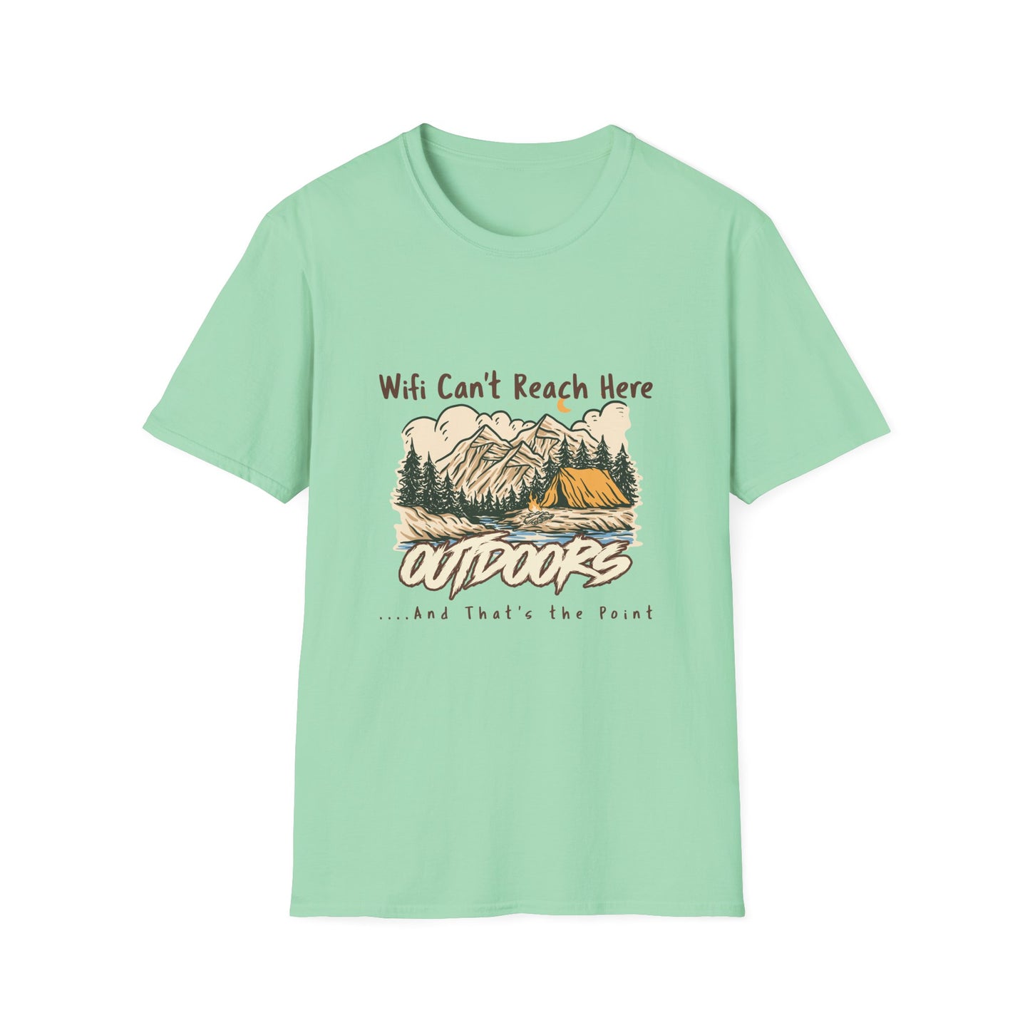No WiFi Camping Shirt | Off Grid Outdoors T-Shirt for Backcountry Adventures