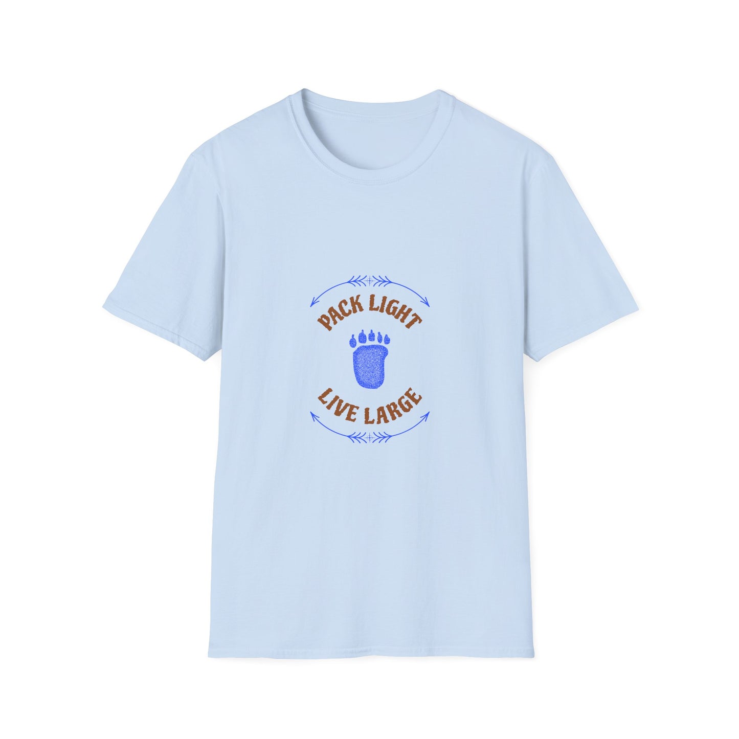 Pack Light, Live Large | Adventure-Inspired Camping T-Shirt for Backcountry Explorers