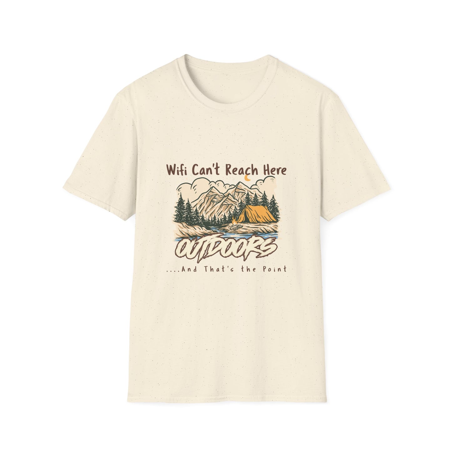 No WiFi Camping Shirt | Off Grid Outdoors T-Shirt for Backcountry Adventures