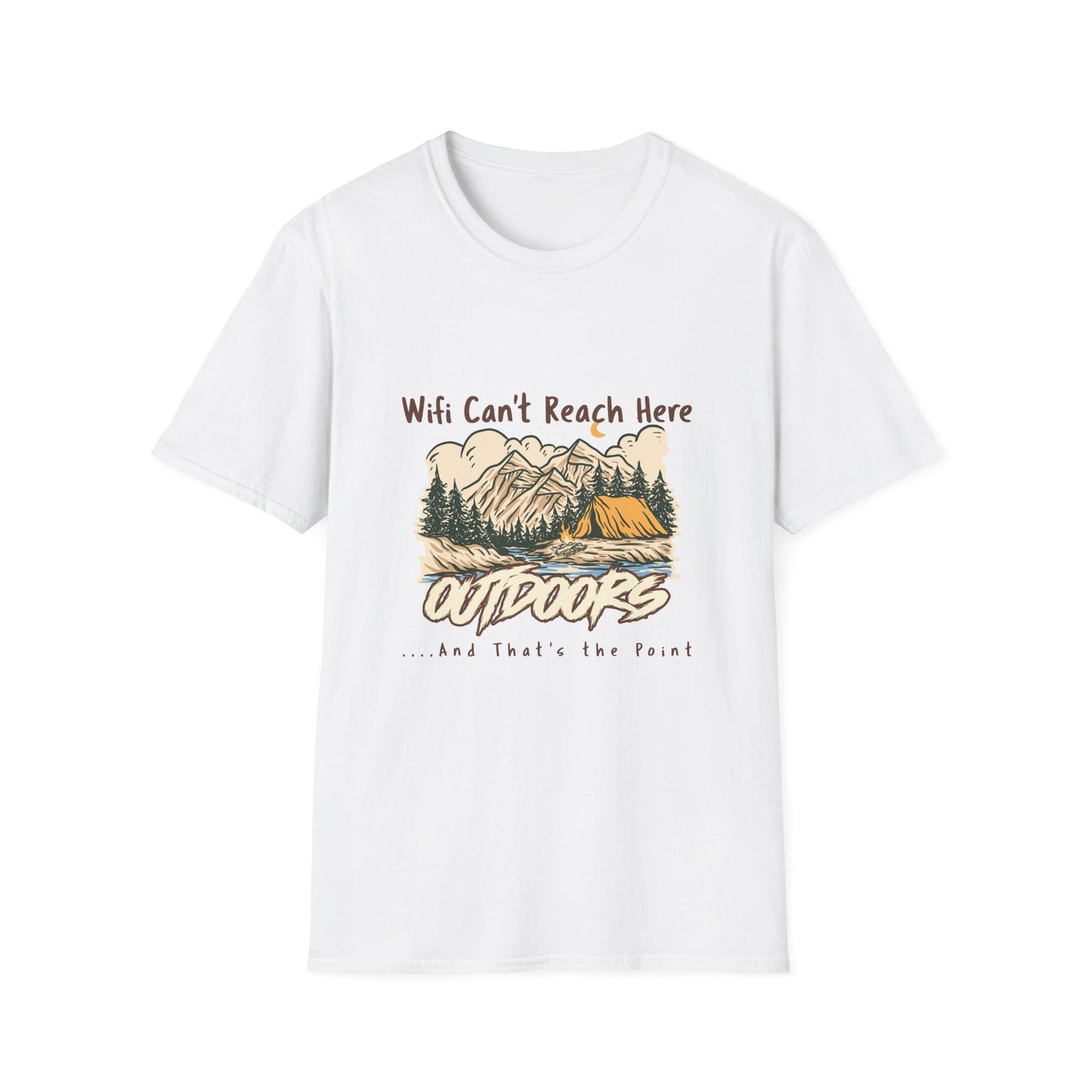 No WiFi Camping Shirt | Off Grid Outdoors T-Shirt for Backcountry Adventures