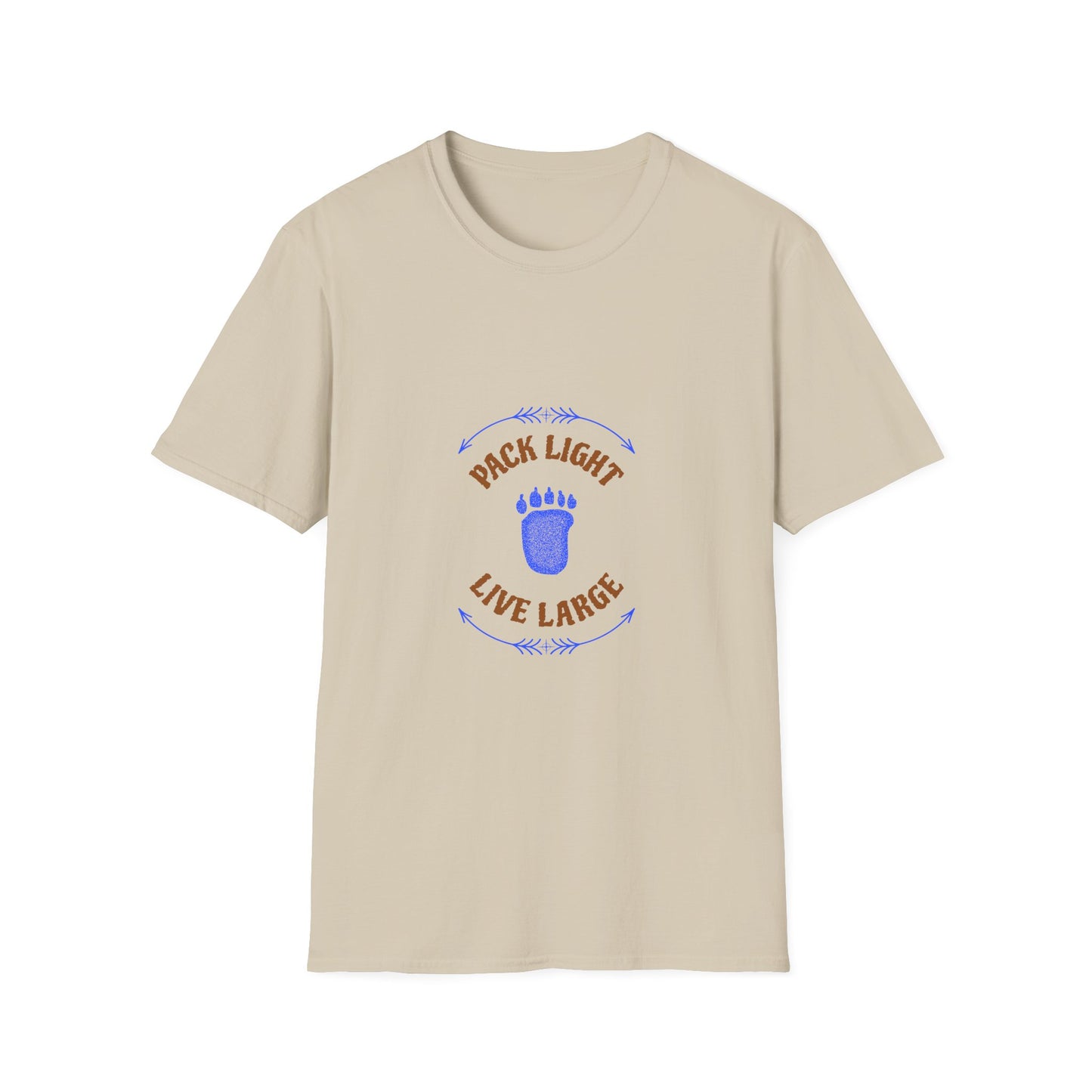 Pack Light, Live Large | Adventure-Inspired Camping T-Shirt for Backcountry Explorers