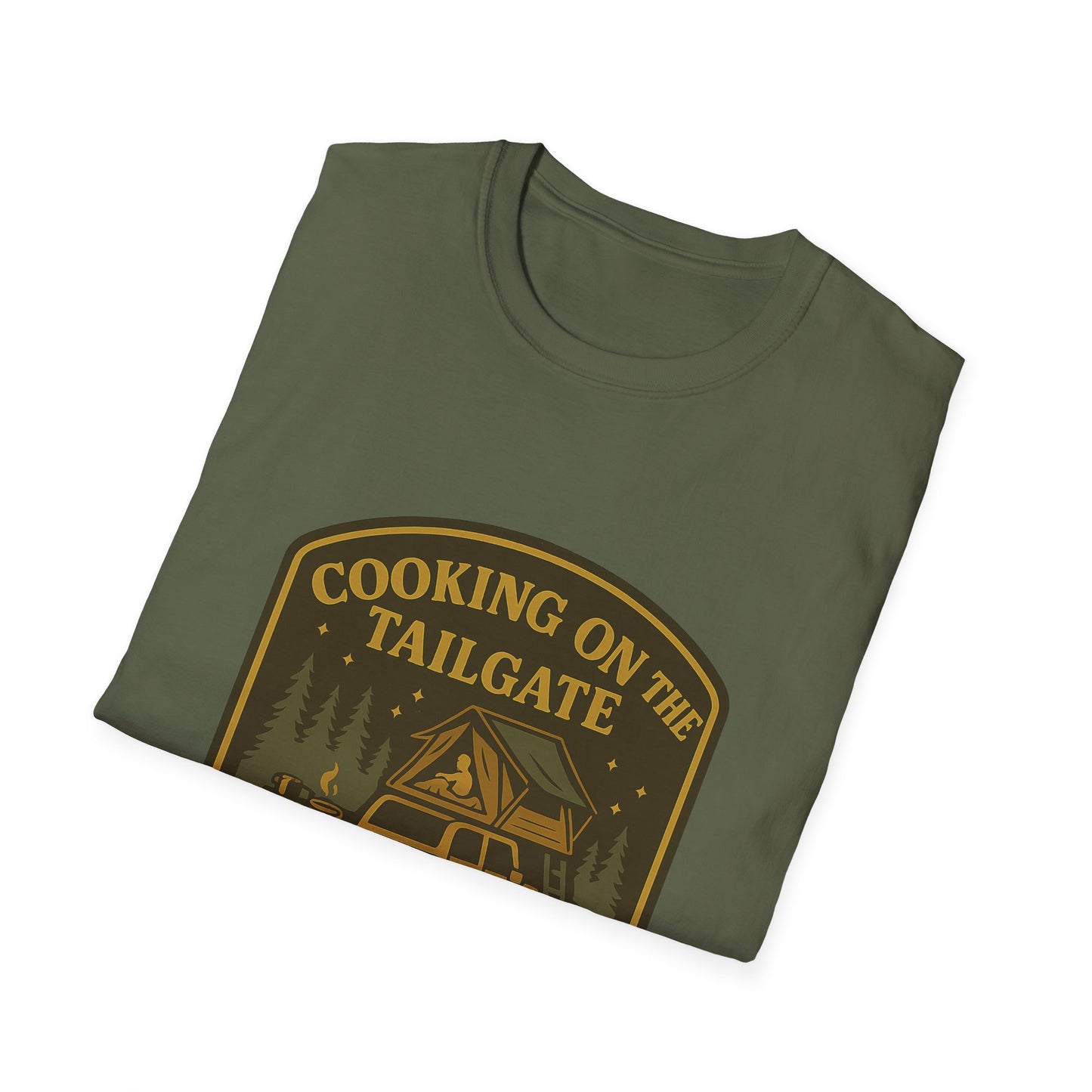 Cooking on the Tailgate Sleeping on the Roof | T-Shirt