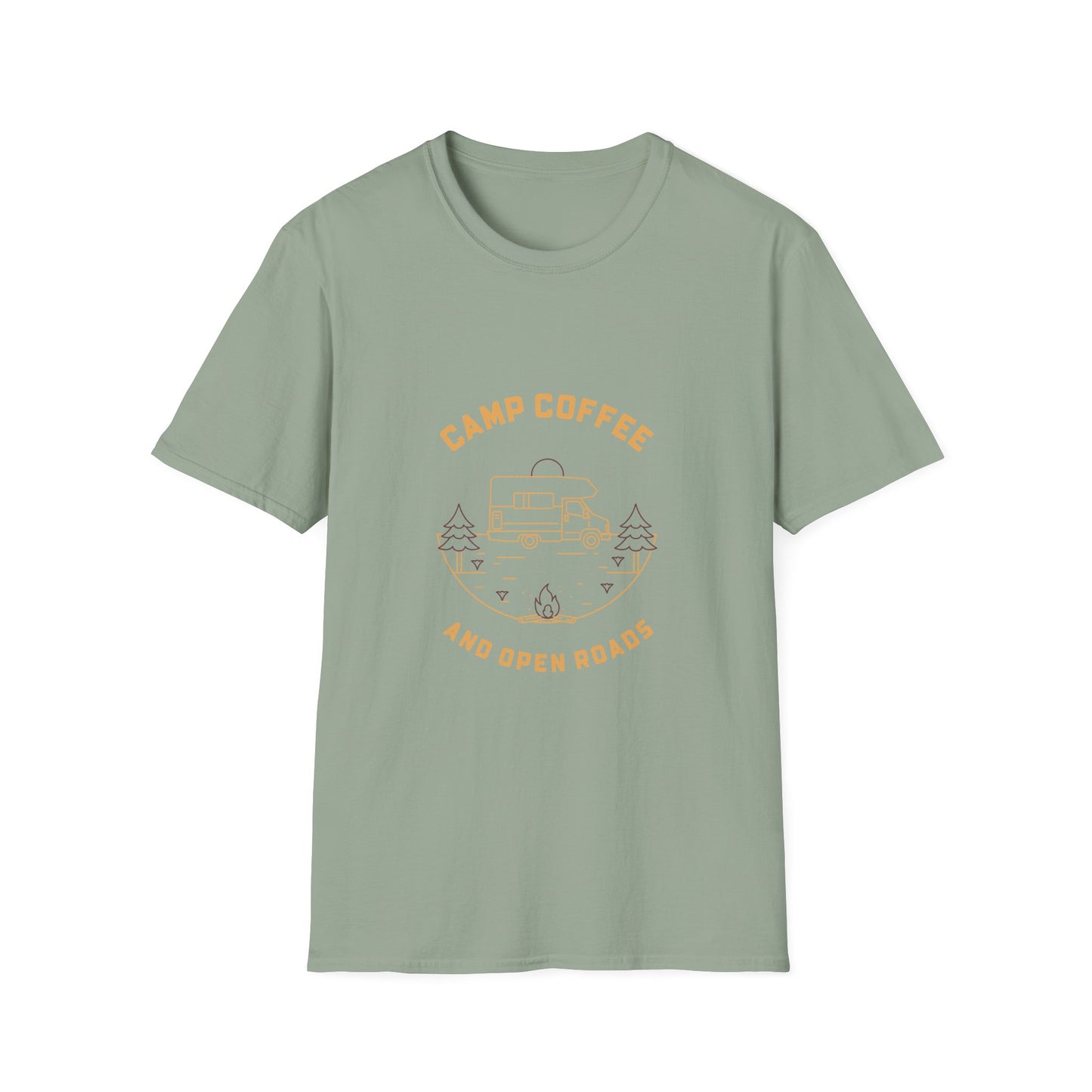 Camp Coffee and Open Roads | T-Shirt