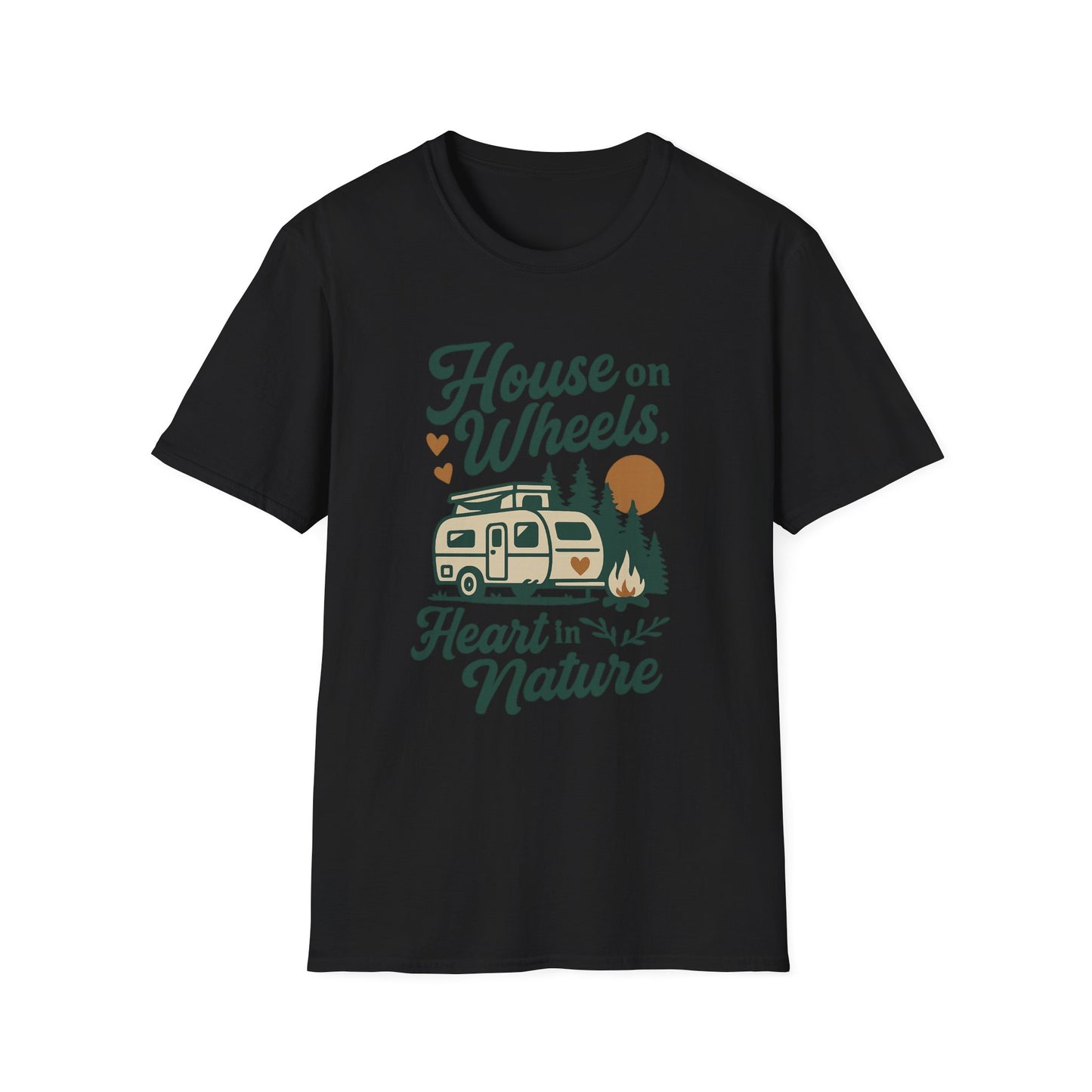 House on Wheels, Heart in Nature | T-Shirt