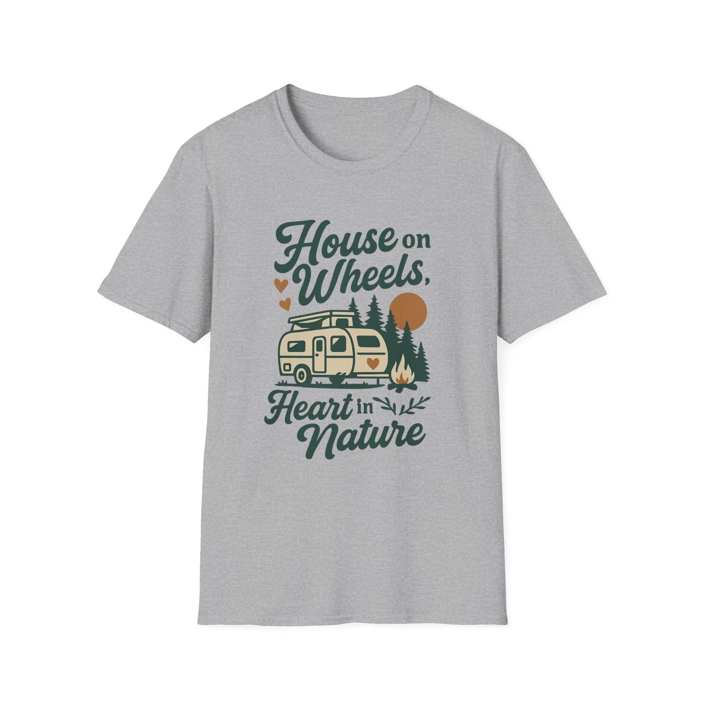 House on Wheels, Heart in Nature | T-Shirt