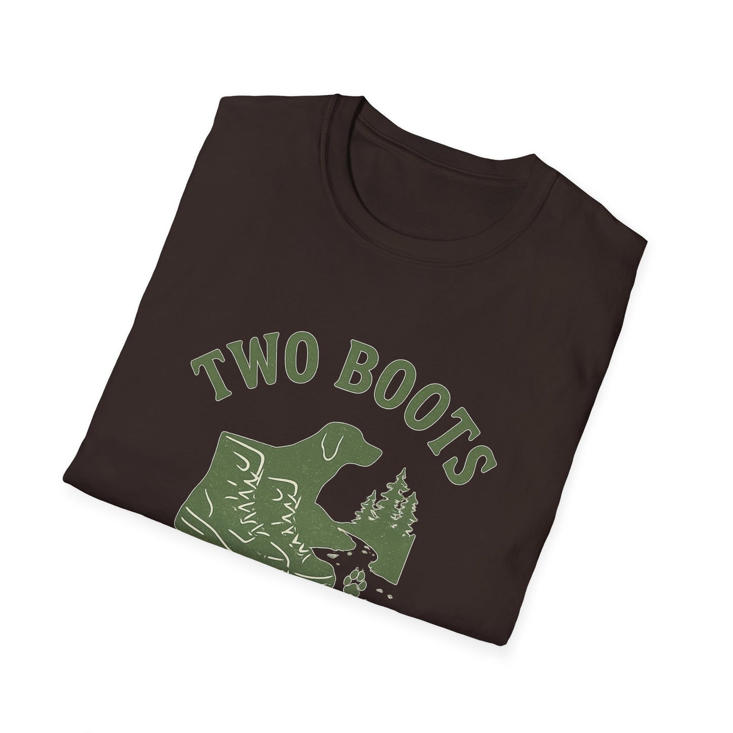 Two Boots, Four Paws, One Trail | T-Shirt