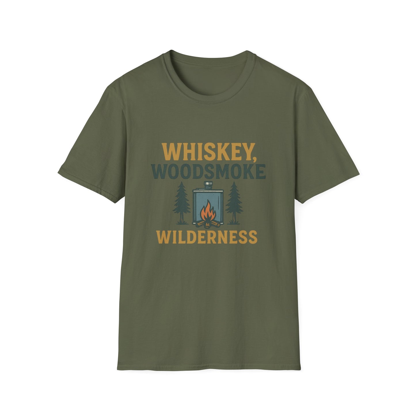 Whiskey, Woodsmoke, Wilderness | T-Shirt