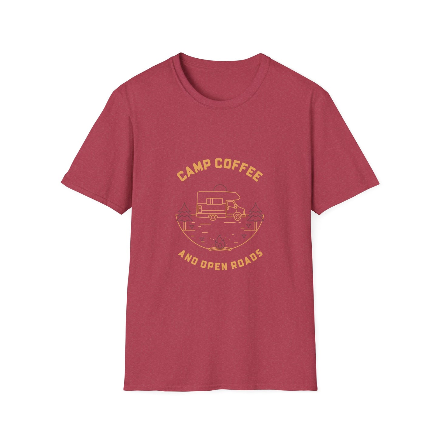 Camp Coffee and Open Roads | T-Shirt
