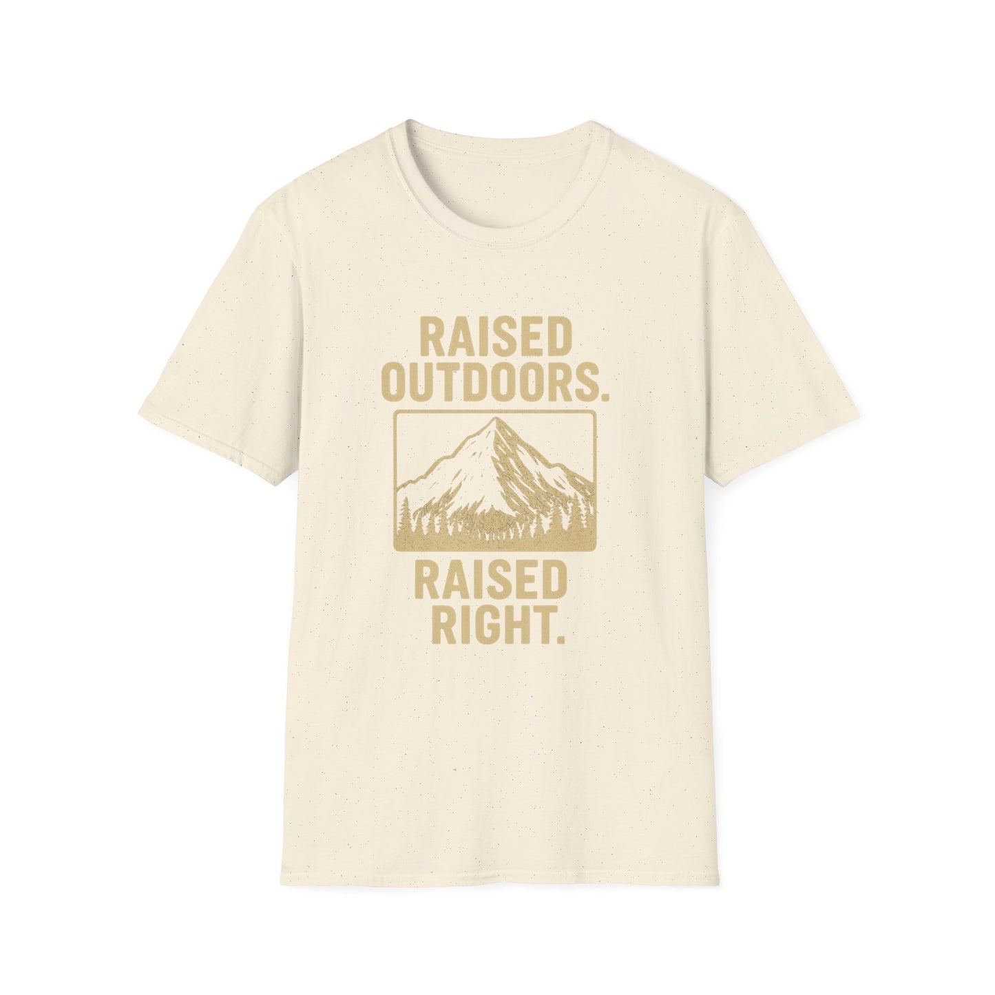 Raised Outdoors. Raised Right. | T-Shirt