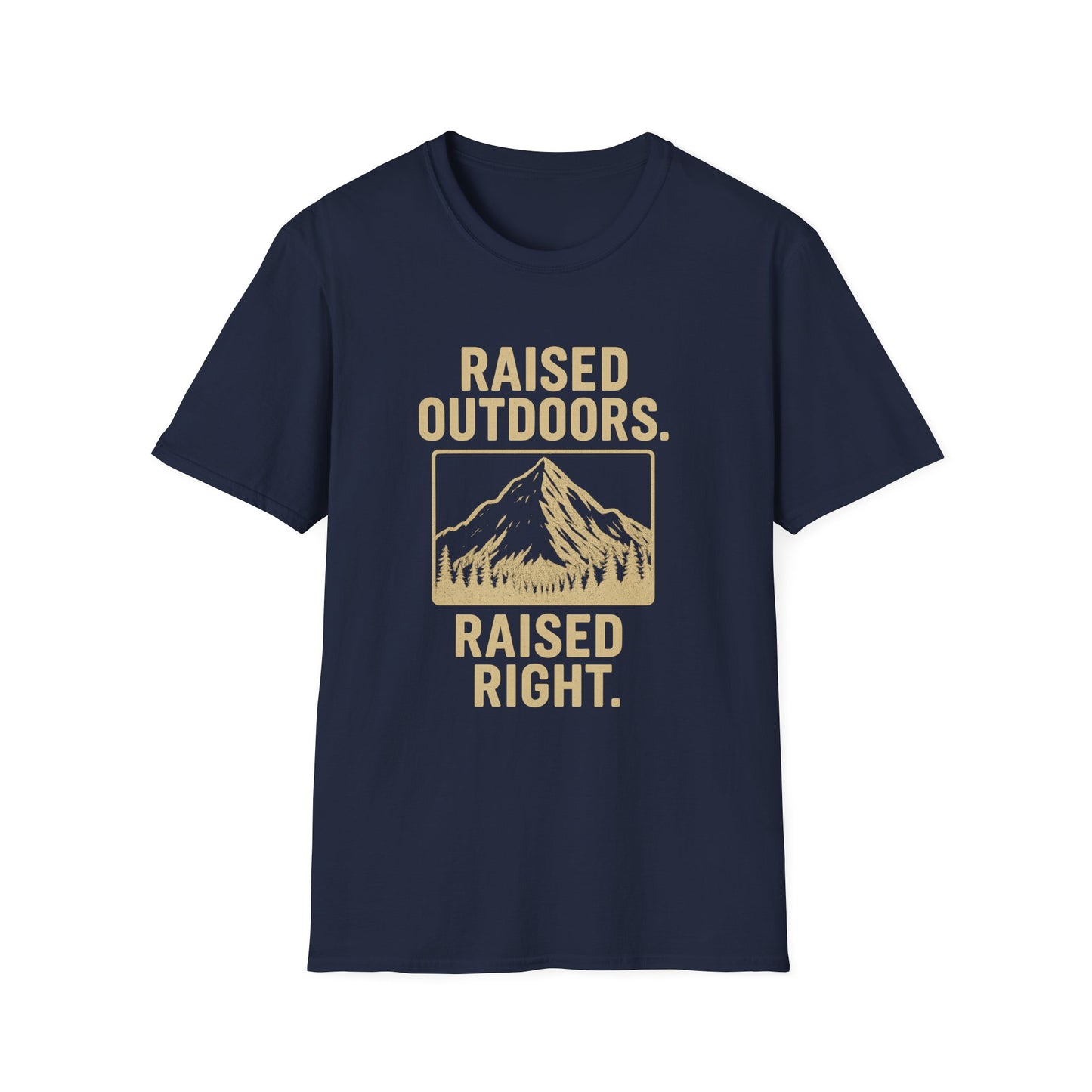 Raised Outdoors. Raised Right. | T-Shirt