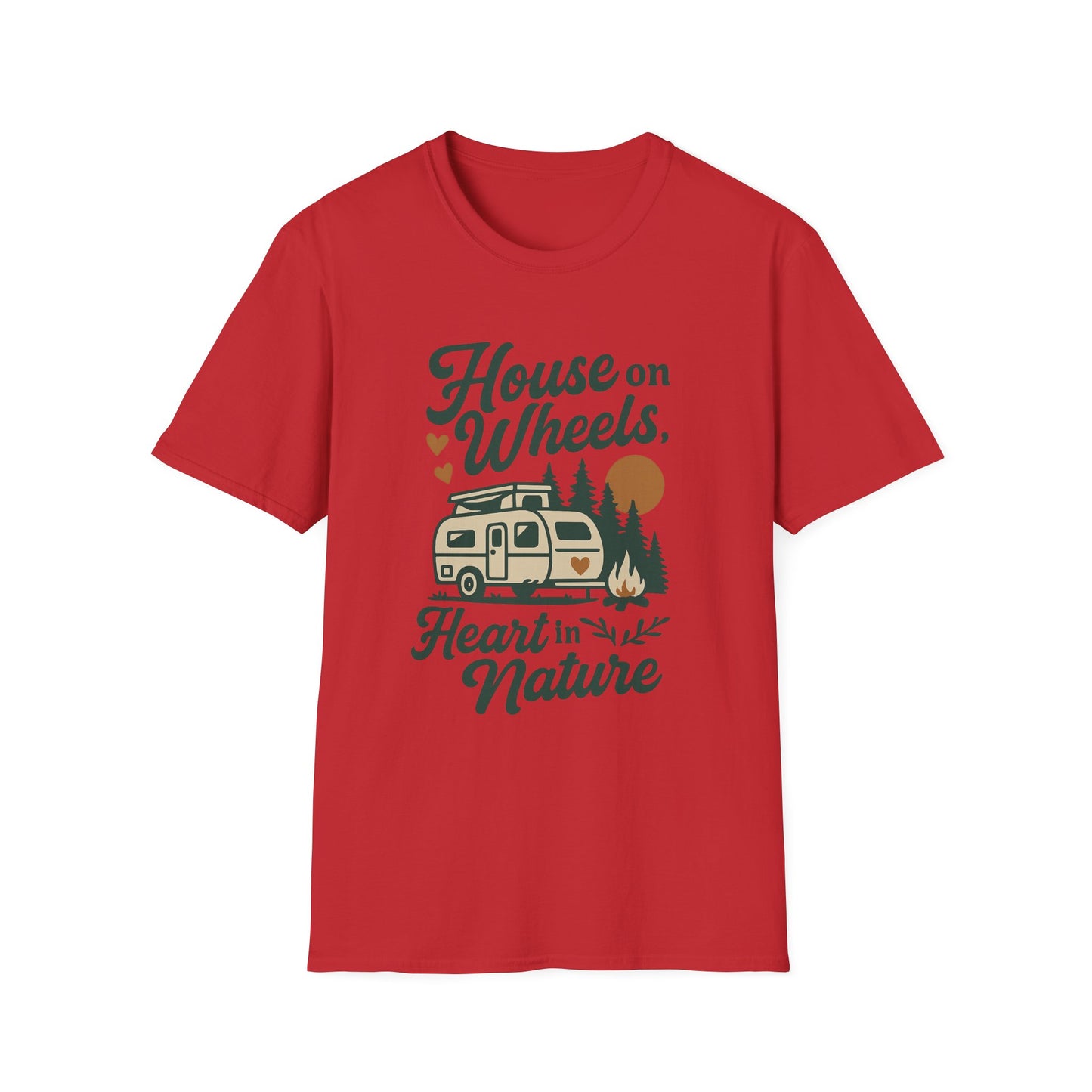 House on Wheels, Heart in Nature | T-Shirt