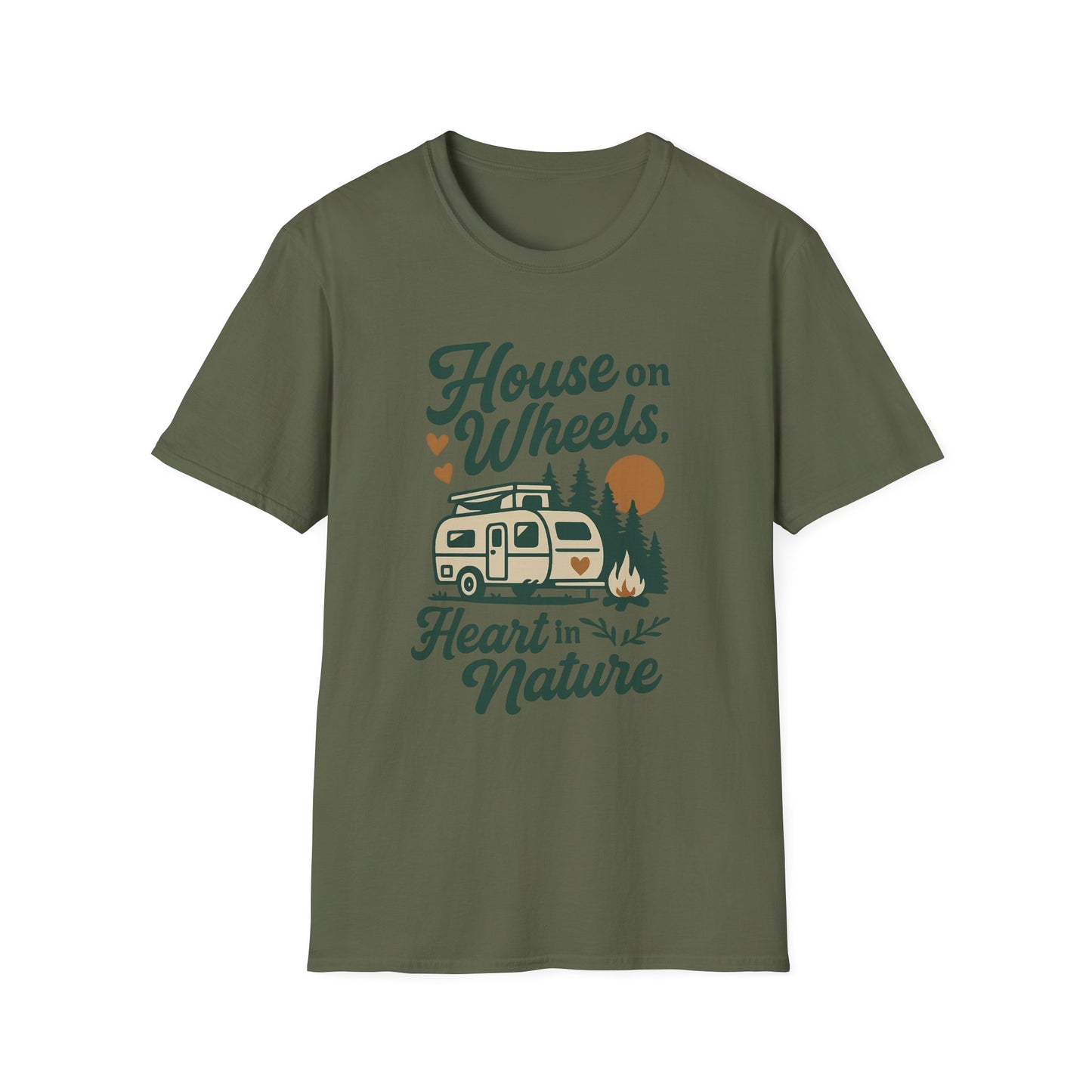 House on Wheels, Heart in Nature | T-Shirt