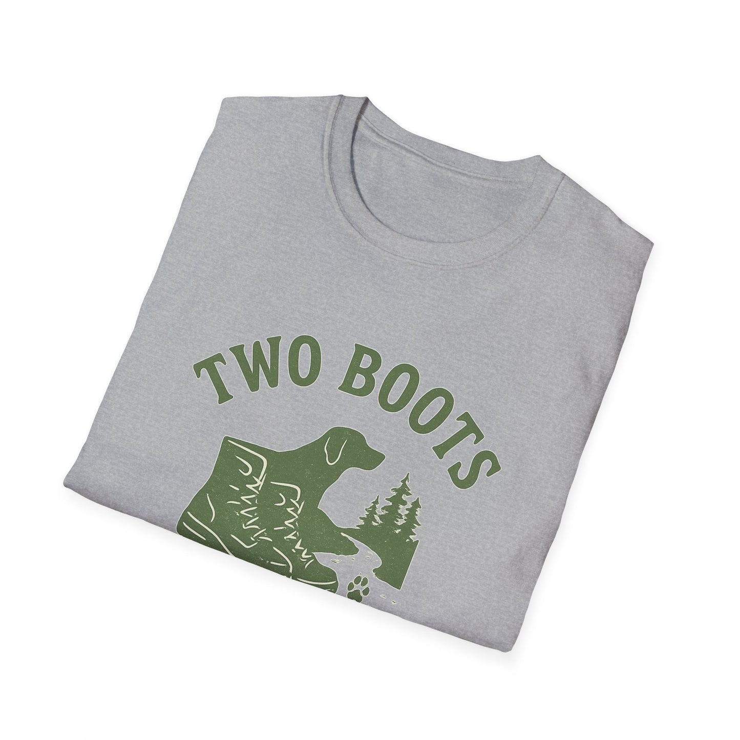 Two Boots, Four Paws, One Trail | T-Shirt
