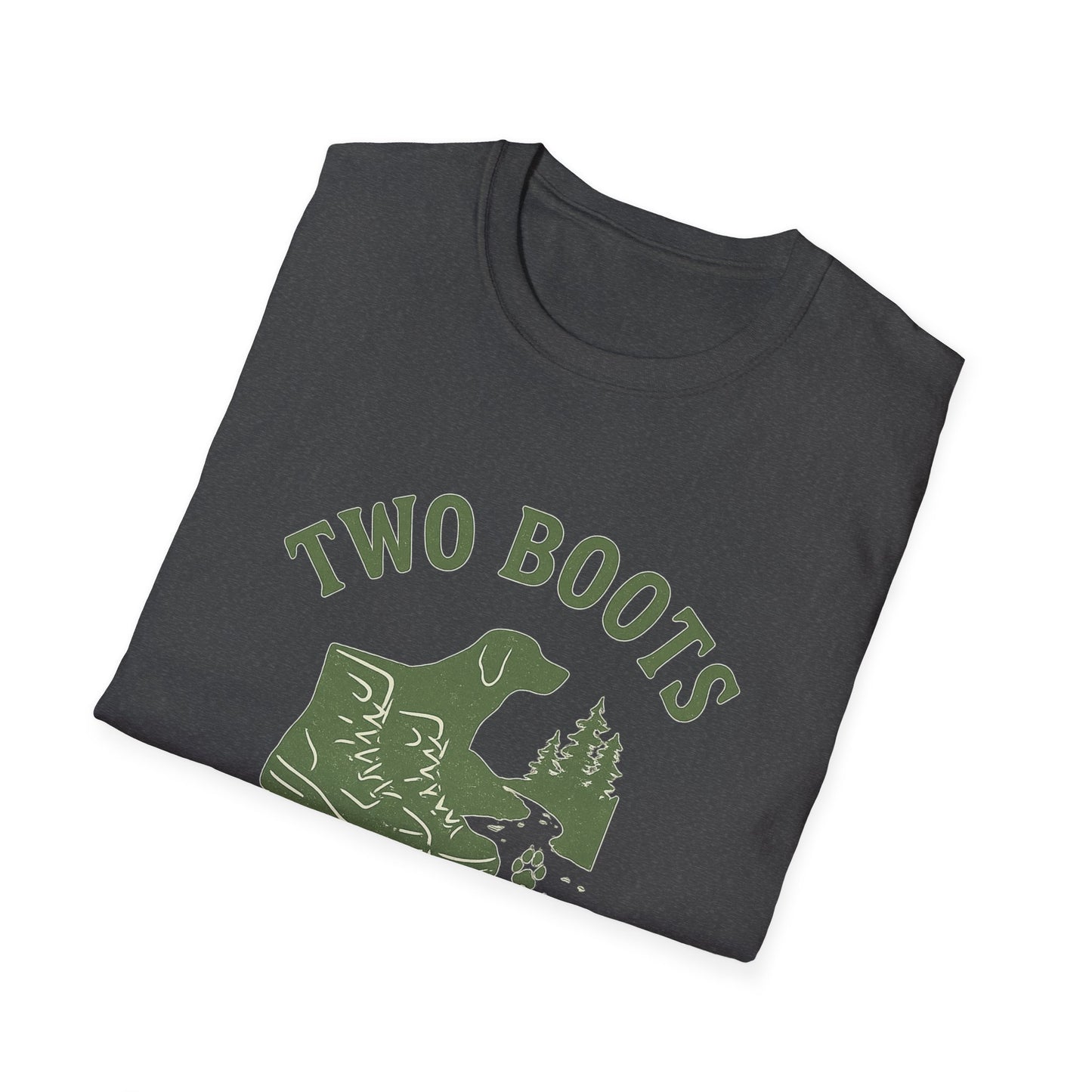 Two Boots, Four Paws, One Trail | T-Shirt