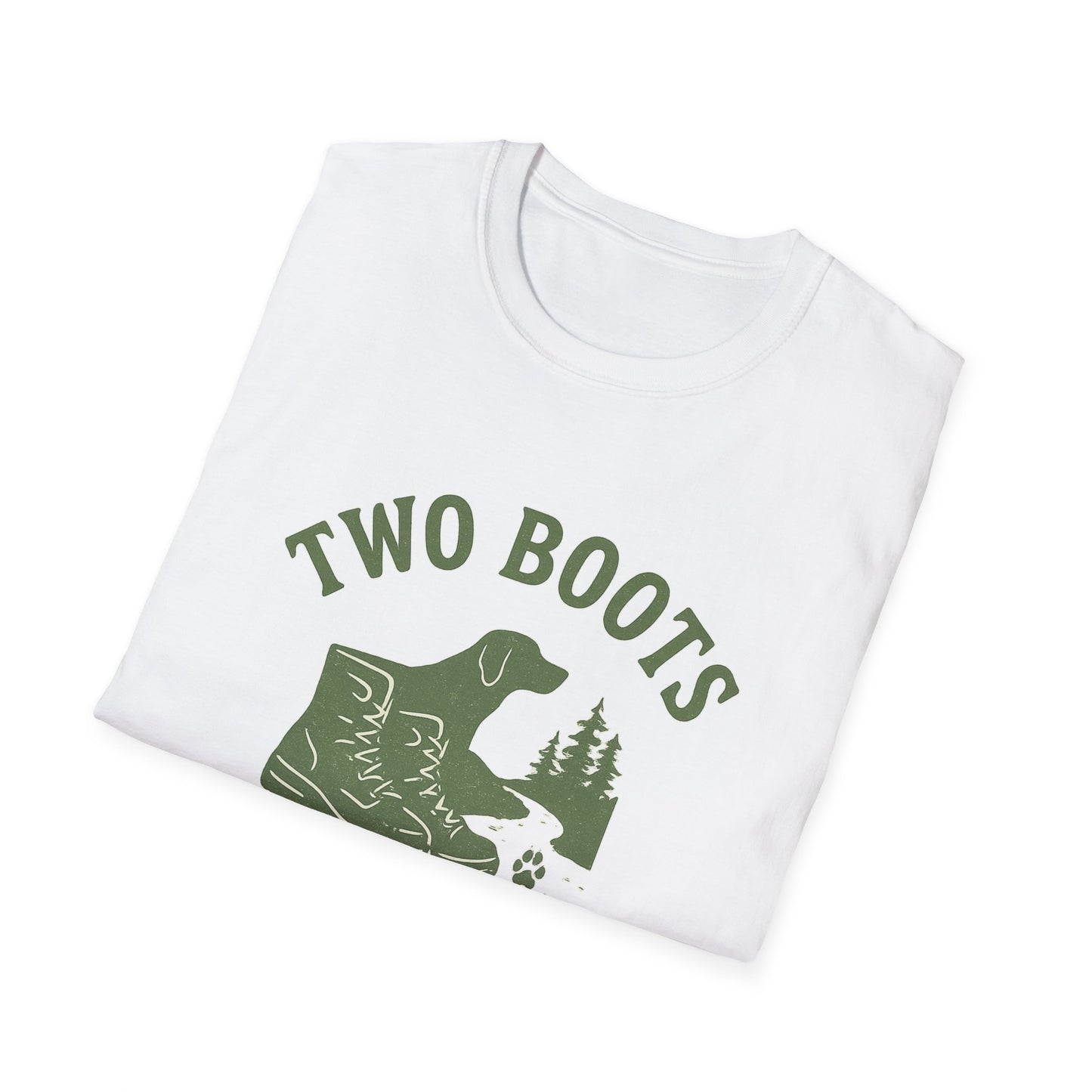 Two Boots, Four Paws, One Trail | T-Shirt