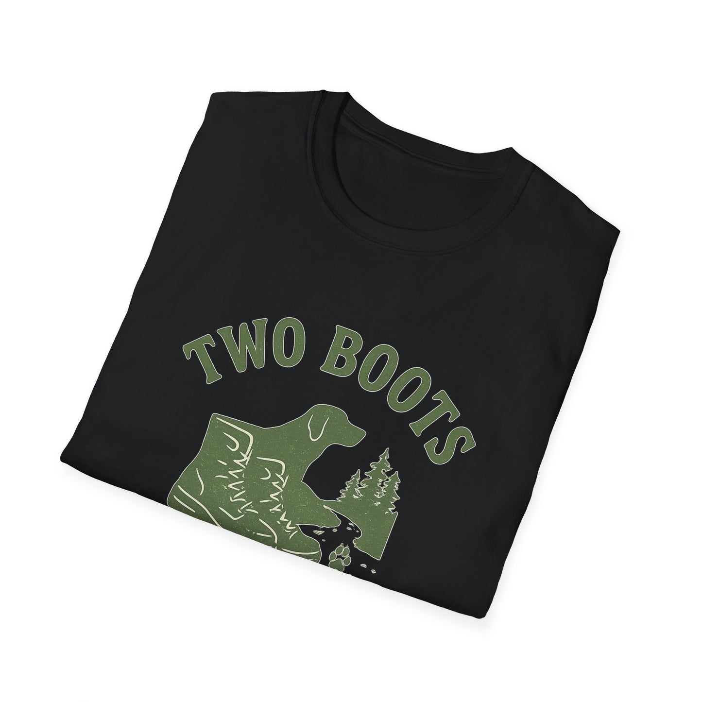 Two Boots, Four Paws, One Trail | T-Shirt