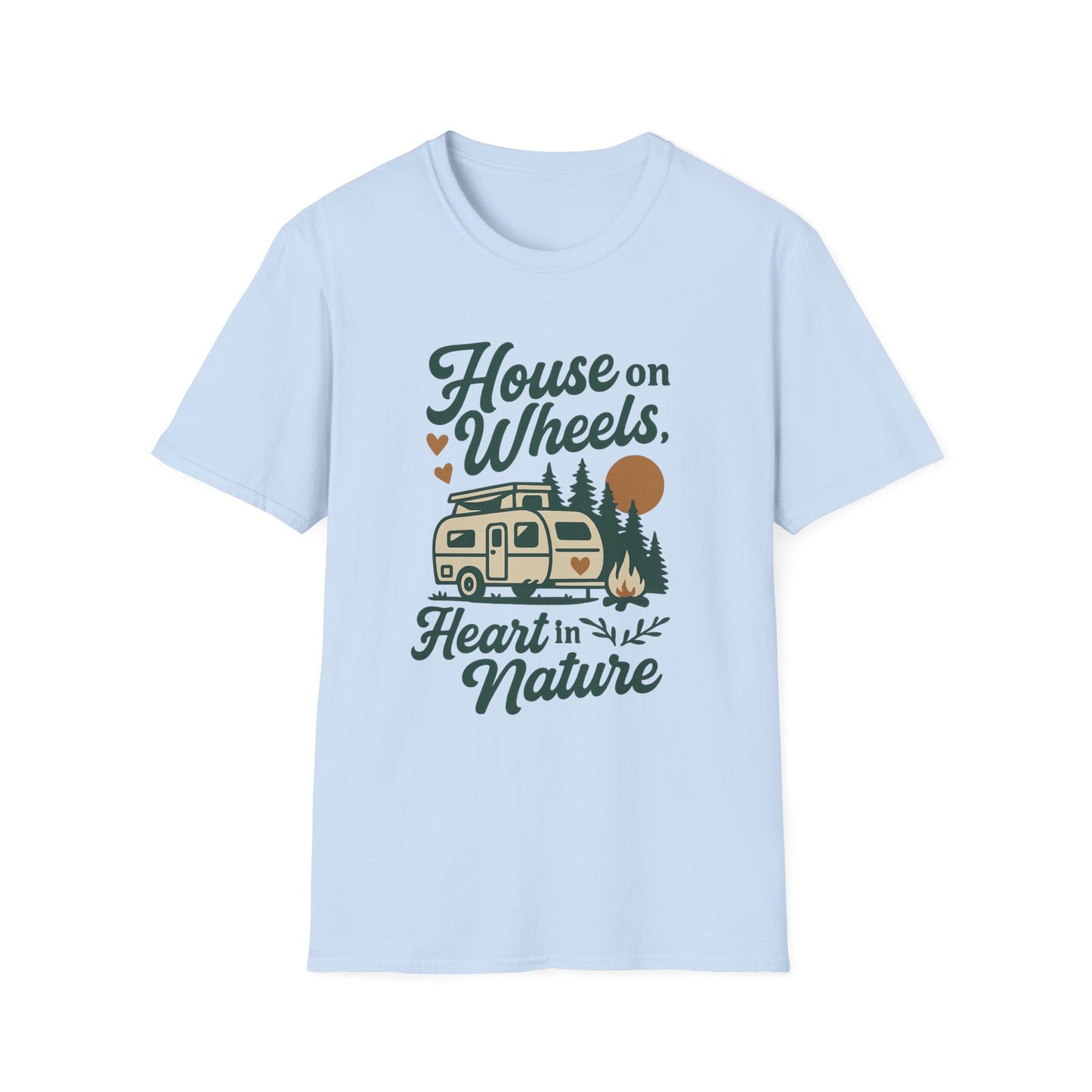 House on Wheels, Heart in Nature | T-Shirt