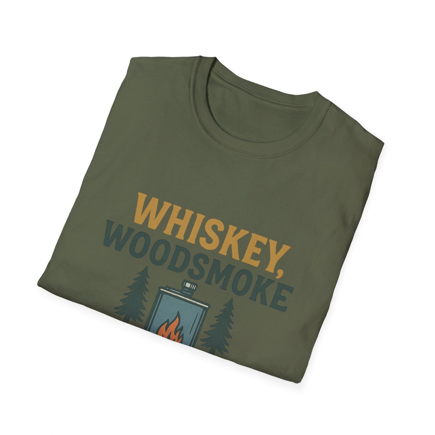 Whiskey, Woodsmoke, Wilderness | T-Shirt