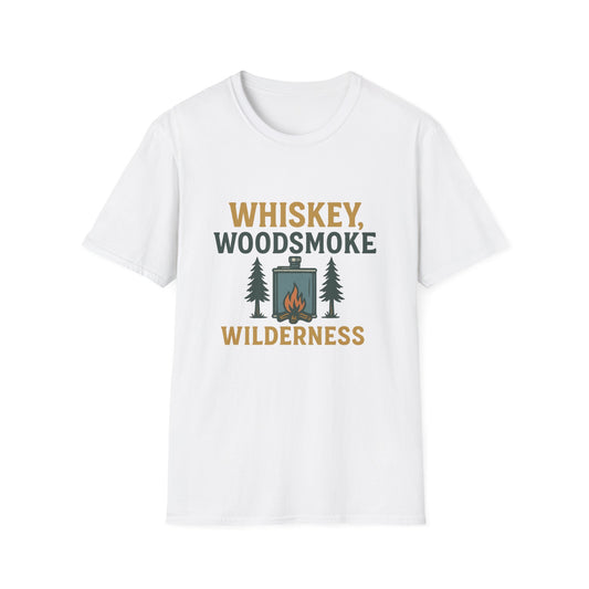 Whiskey, Woodsmoke, Wilderness | T-Shirt