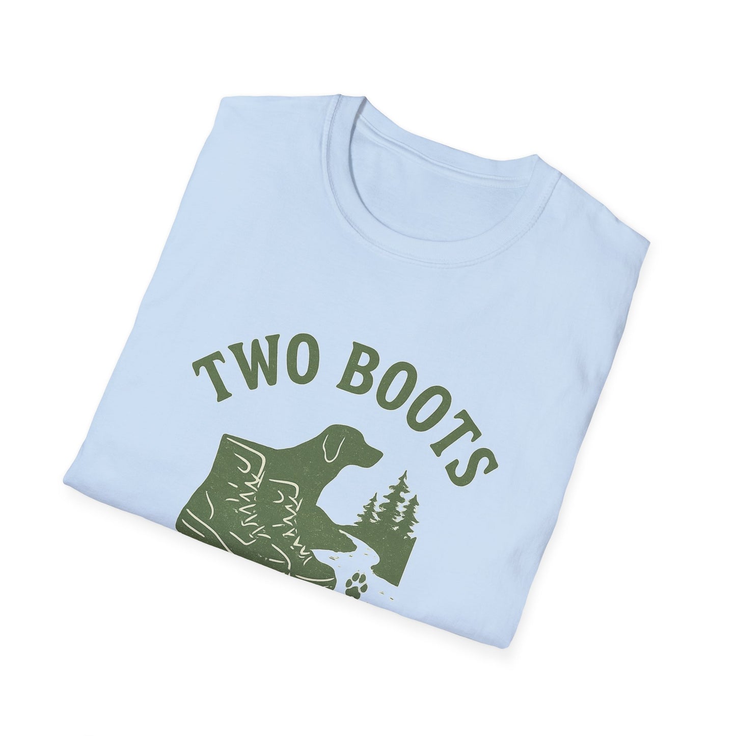 Two Boots, Four Paws, One Trail | T-Shirt