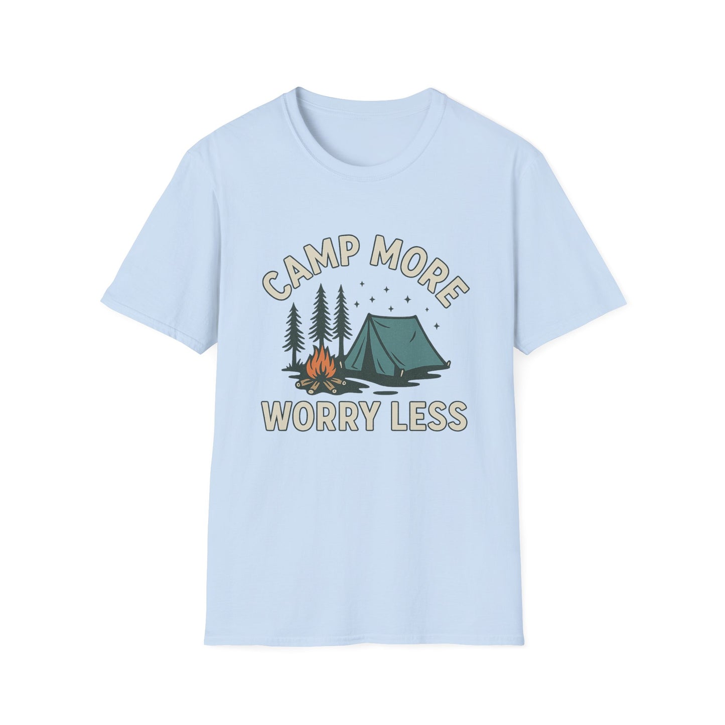 Camp More, Worry Less | T-Shirt