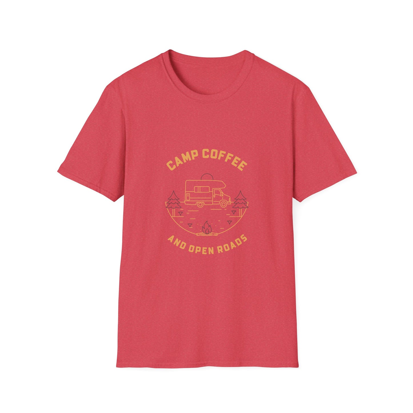 Camp Coffee and Open Roads | T-Shirt