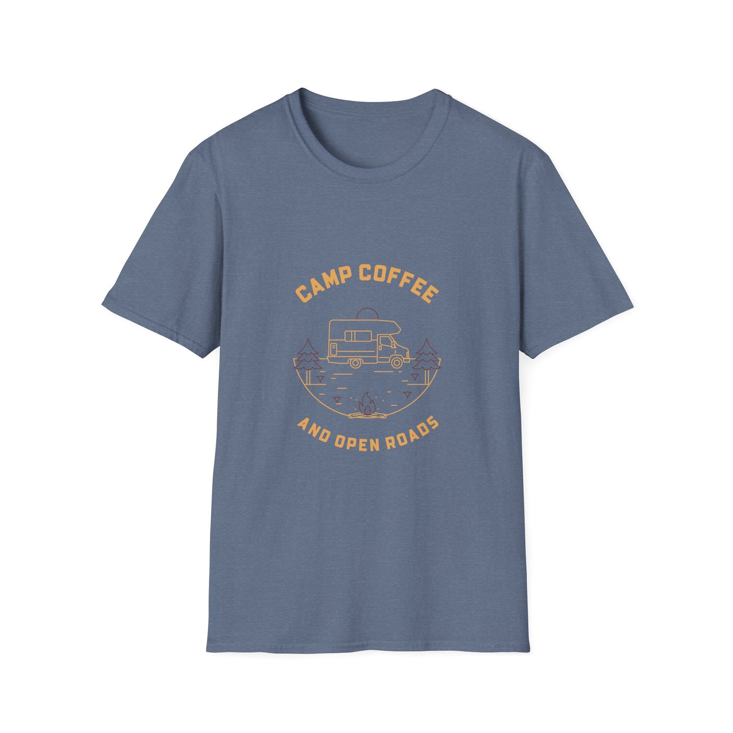 Camp Coffee and Open Roads | T-Shirt