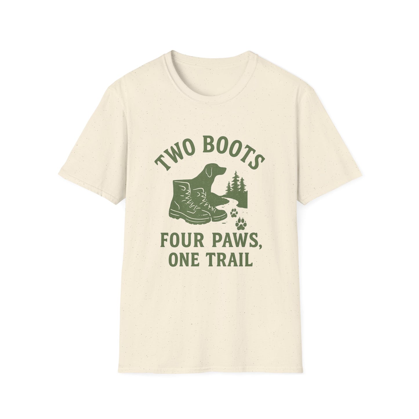 Two Boots, Four Paws, One Trail | T-Shirt