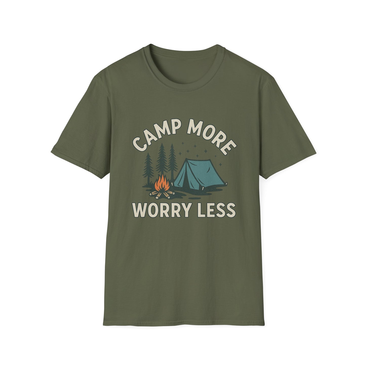 Camp More, Worry Less | T-Shirt