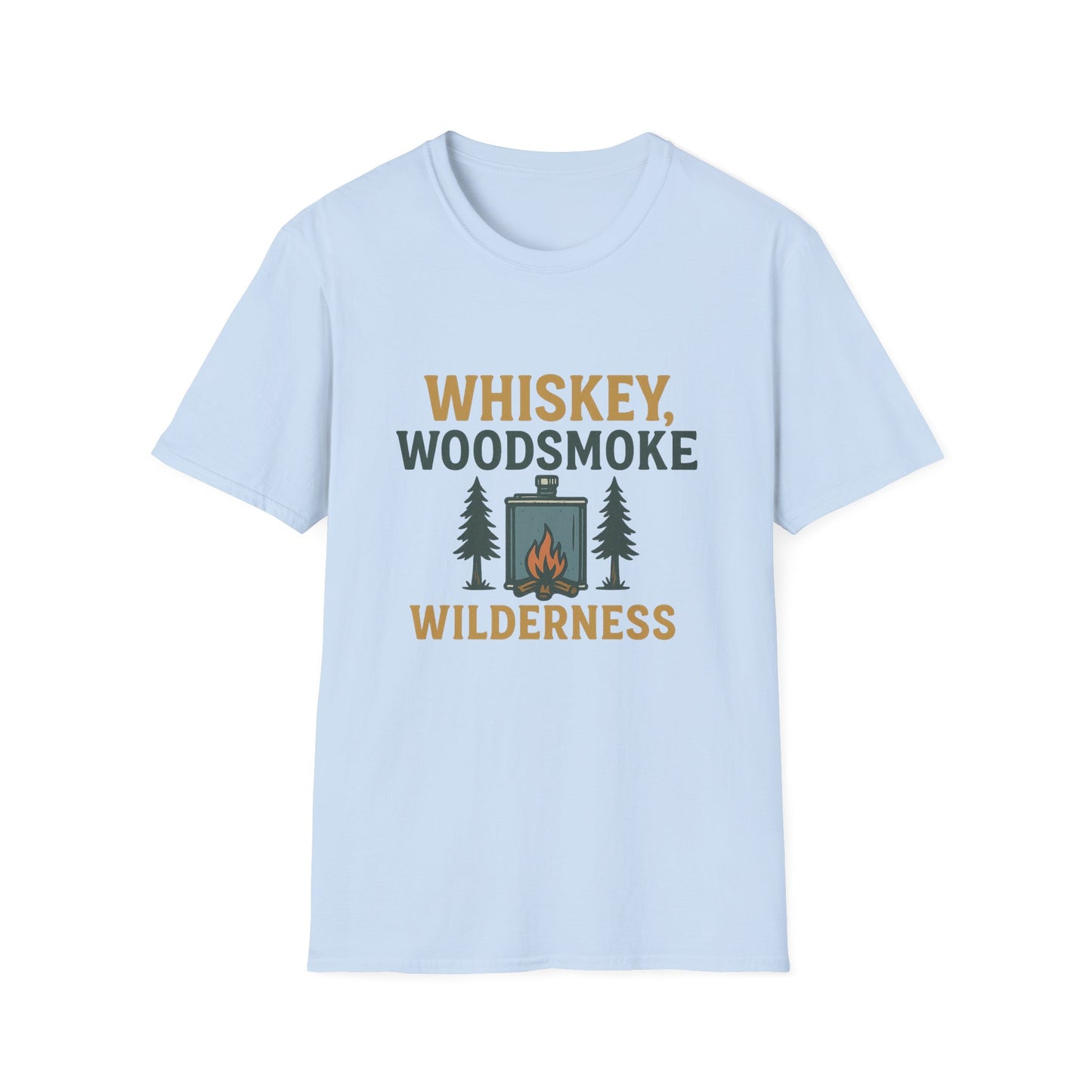 Whiskey, Woodsmoke, Wilderness | T-Shirt