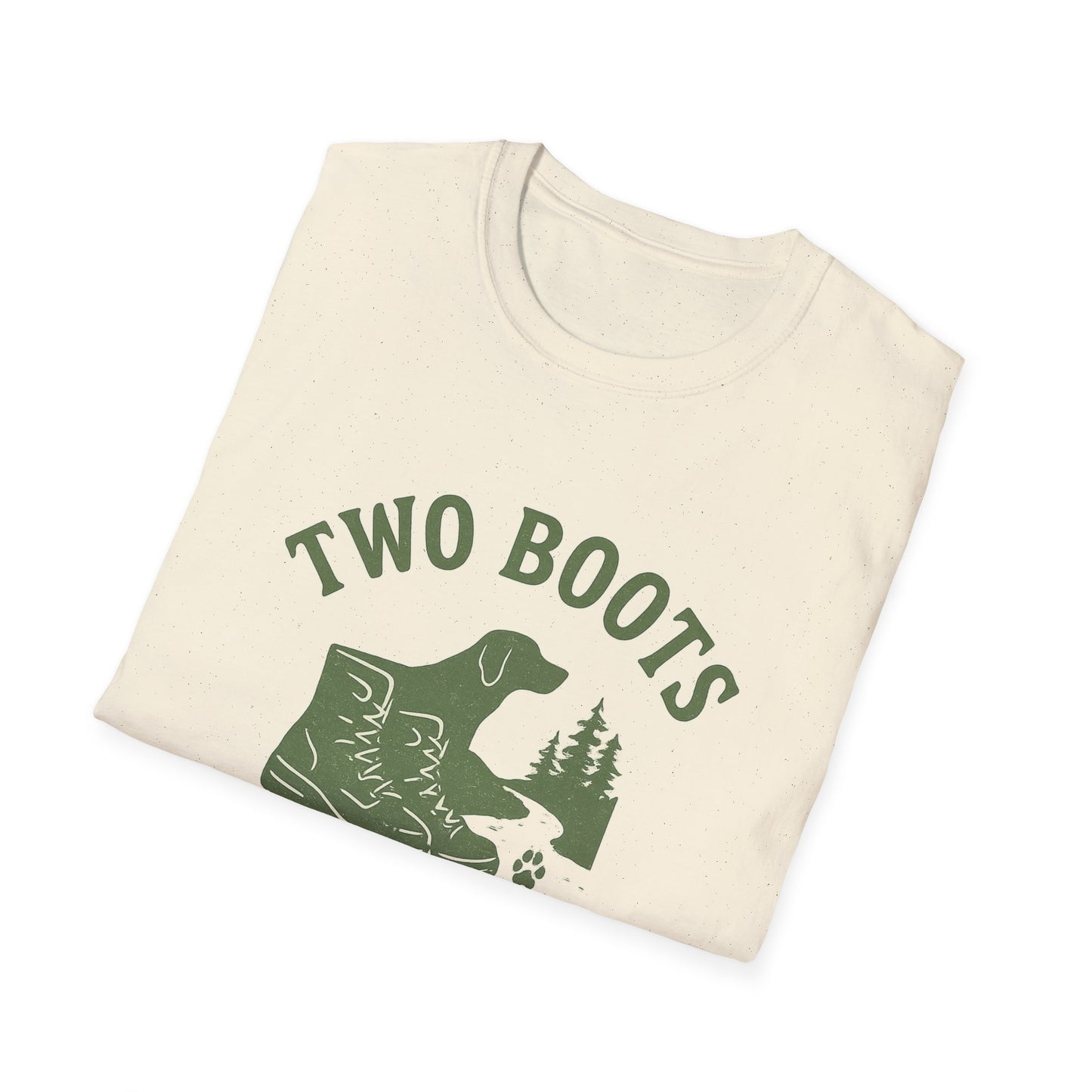Two Boots, Four Paws, One Trail | T-Shirt