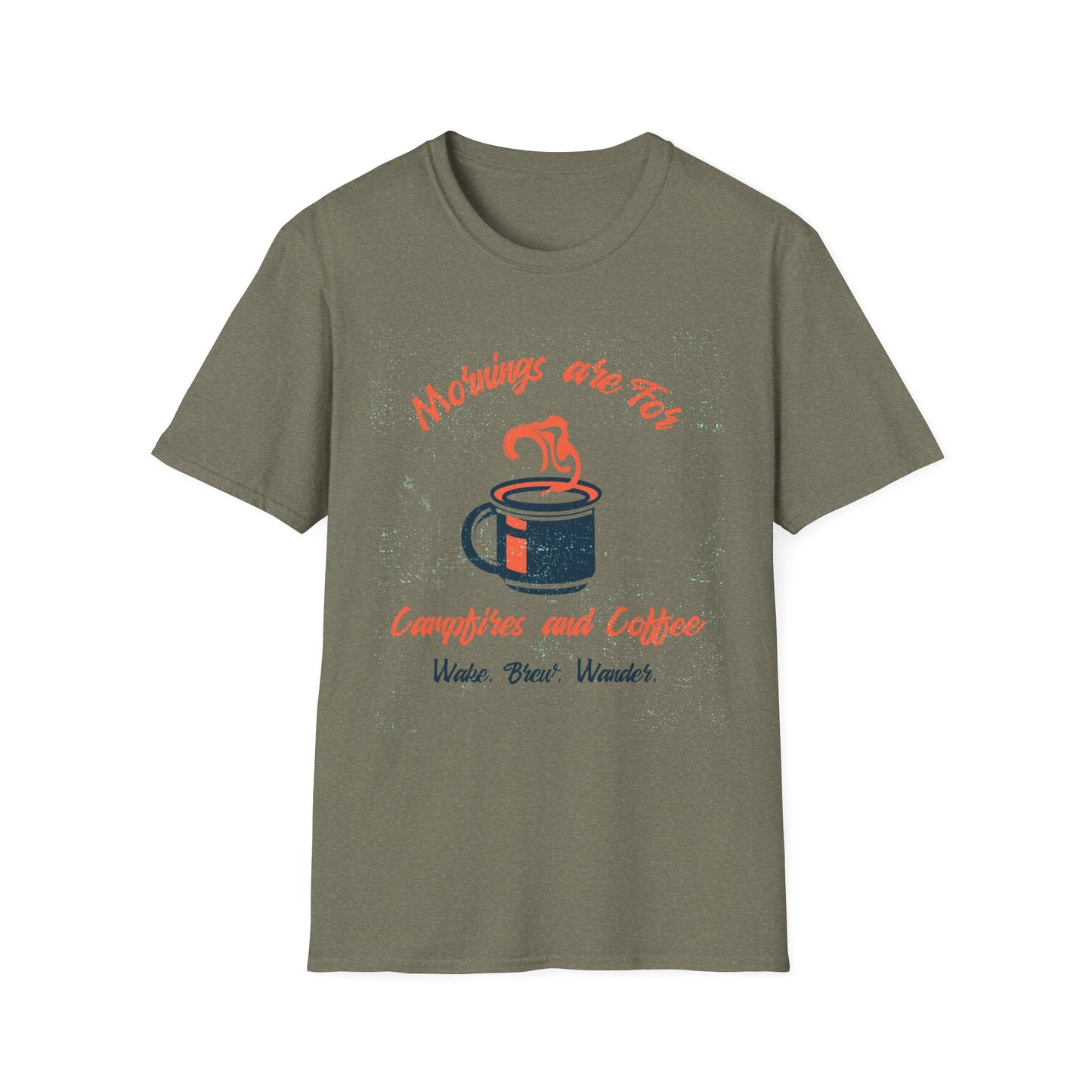 Mornings Are for Campfires and Coffee | T-Shirt