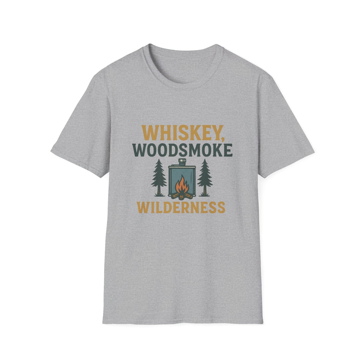 Whiskey, Woodsmoke, Wilderness | T-Shirt