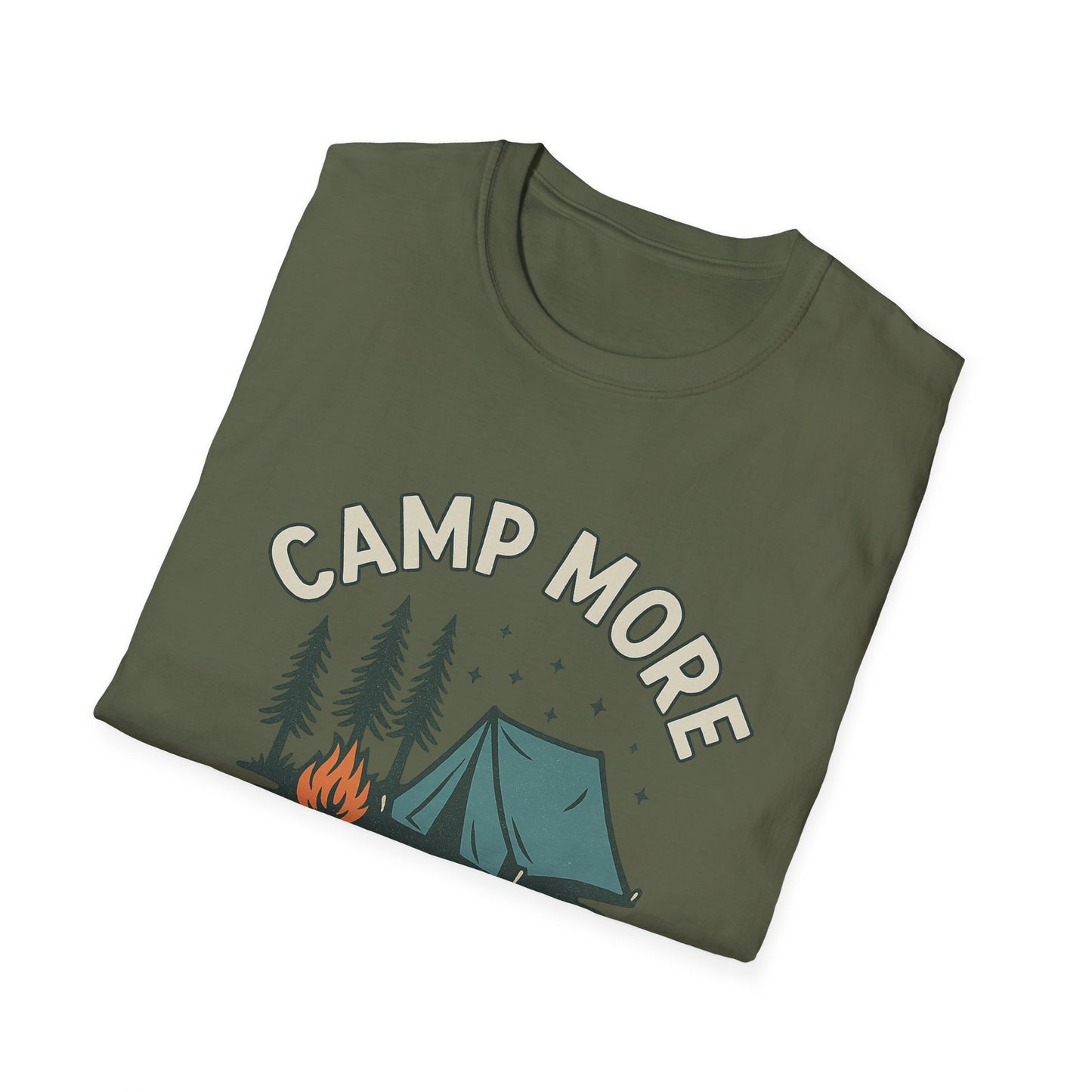 Camp More, Worry Less | T-Shirt