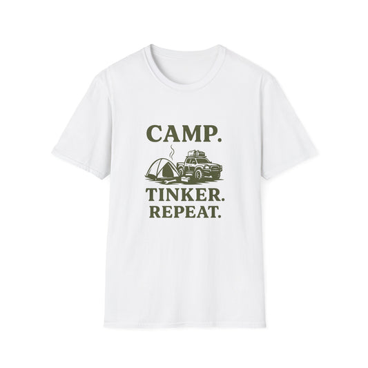 Camp. Tinker. Repeat. | T-Shirt