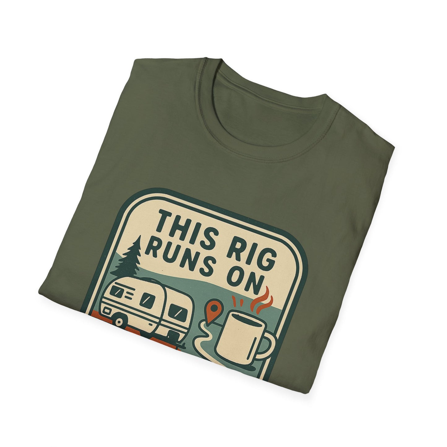 This Rig Runs on Coffee & Google Maps | T-Shirt