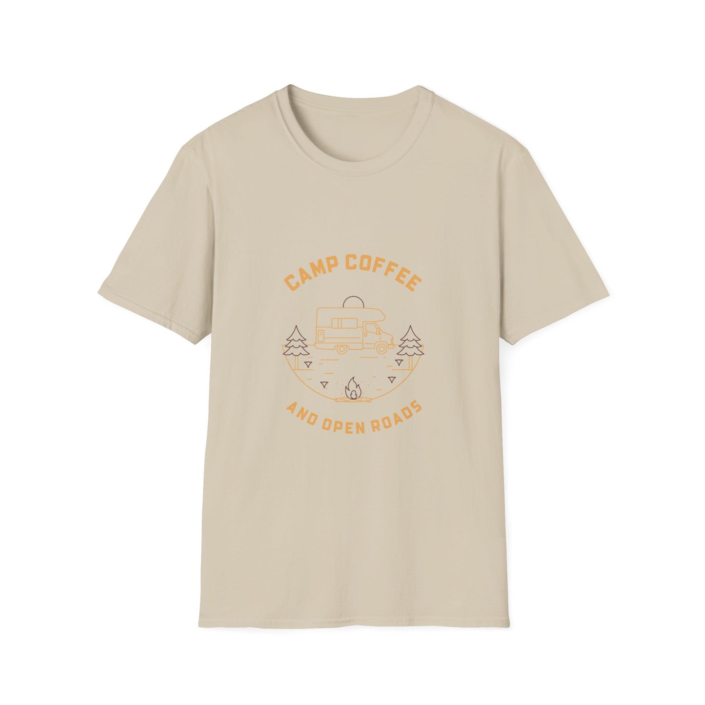 Camp Coffee and Open Roads | T-Shirt