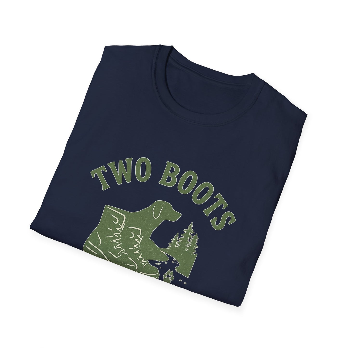 Two Boots, Four Paws, One Trail | T-Shirt