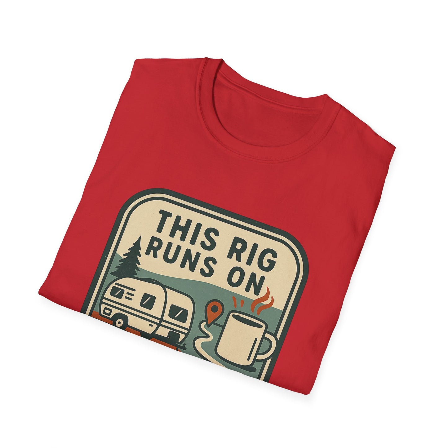 This Rig Runs on Coffee & Google Maps | T-Shirt