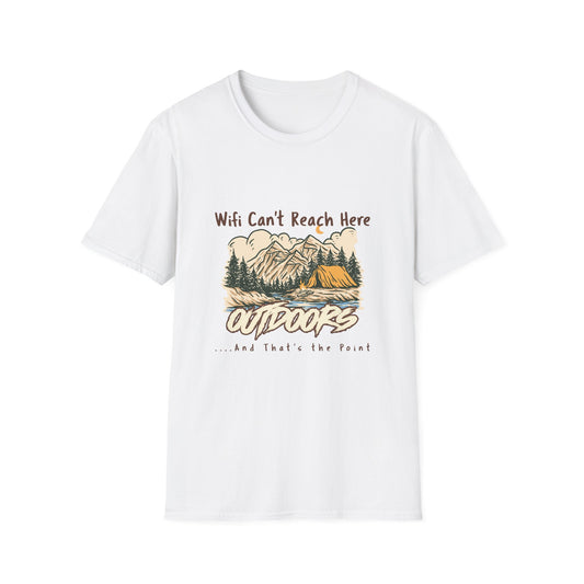 No WiFi Camping Shirt | Off Grid Outdoors T-Shirt for Backcountry Adventures