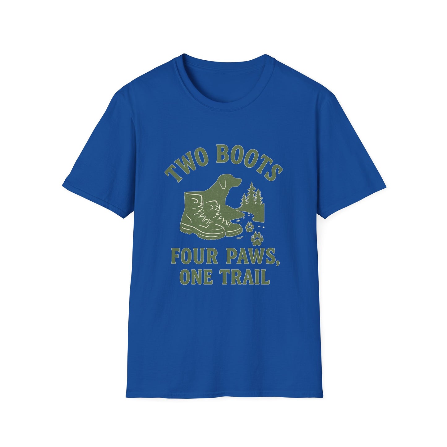 Two Boots, Four Paws, One Trail | T-Shirt