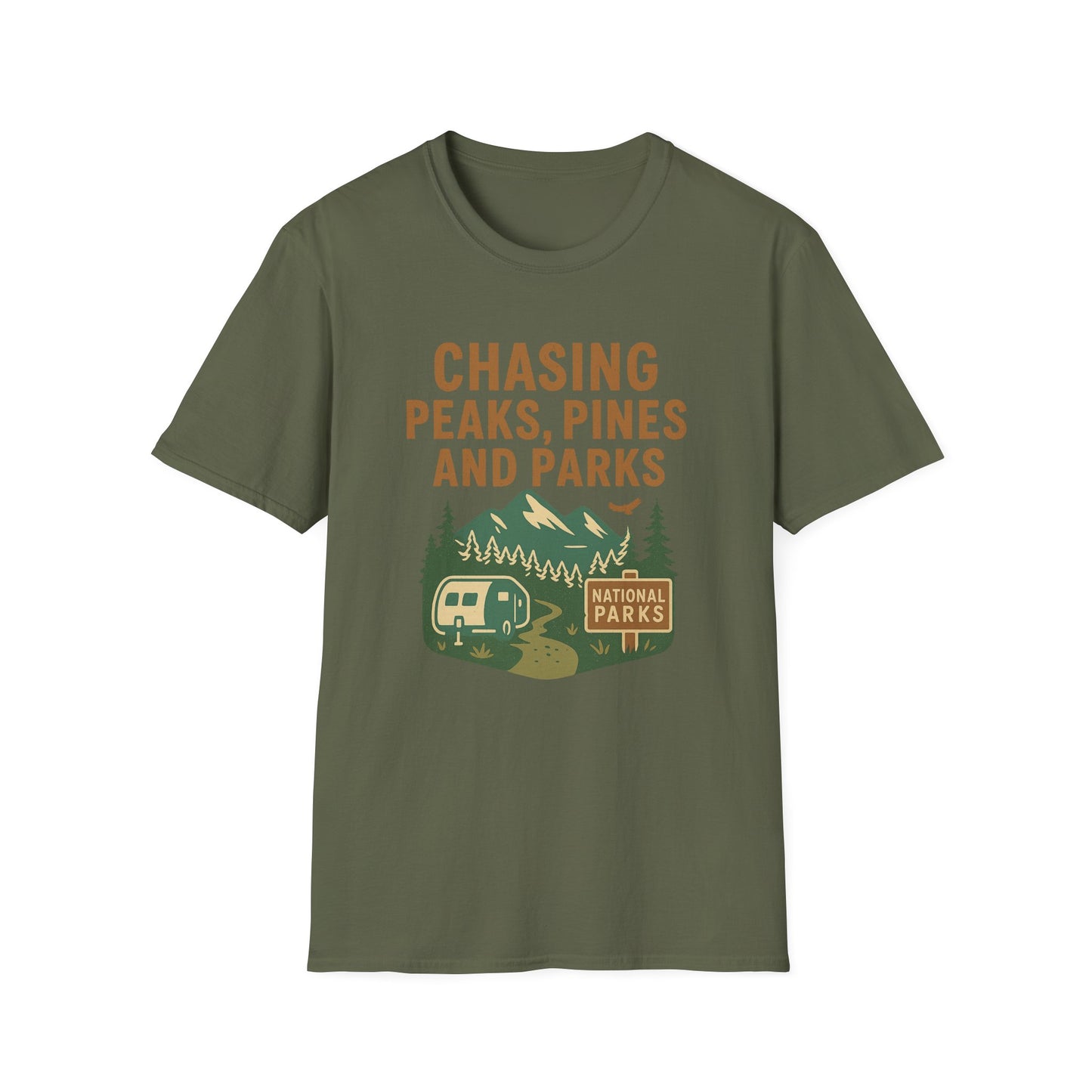 Chasing Peaks, Pines and Parks | T-Shirt