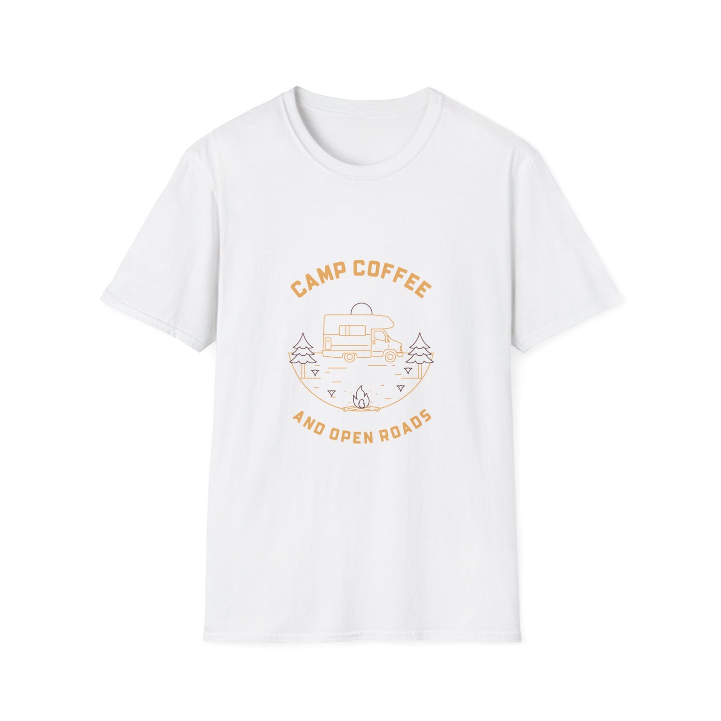 Camp Coffee and Open Roads | T-Shirt