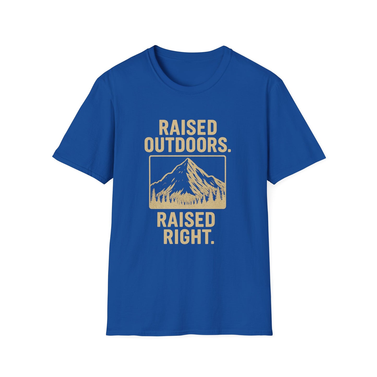 Raised Outdoors. Raised Right. | T-Shirt