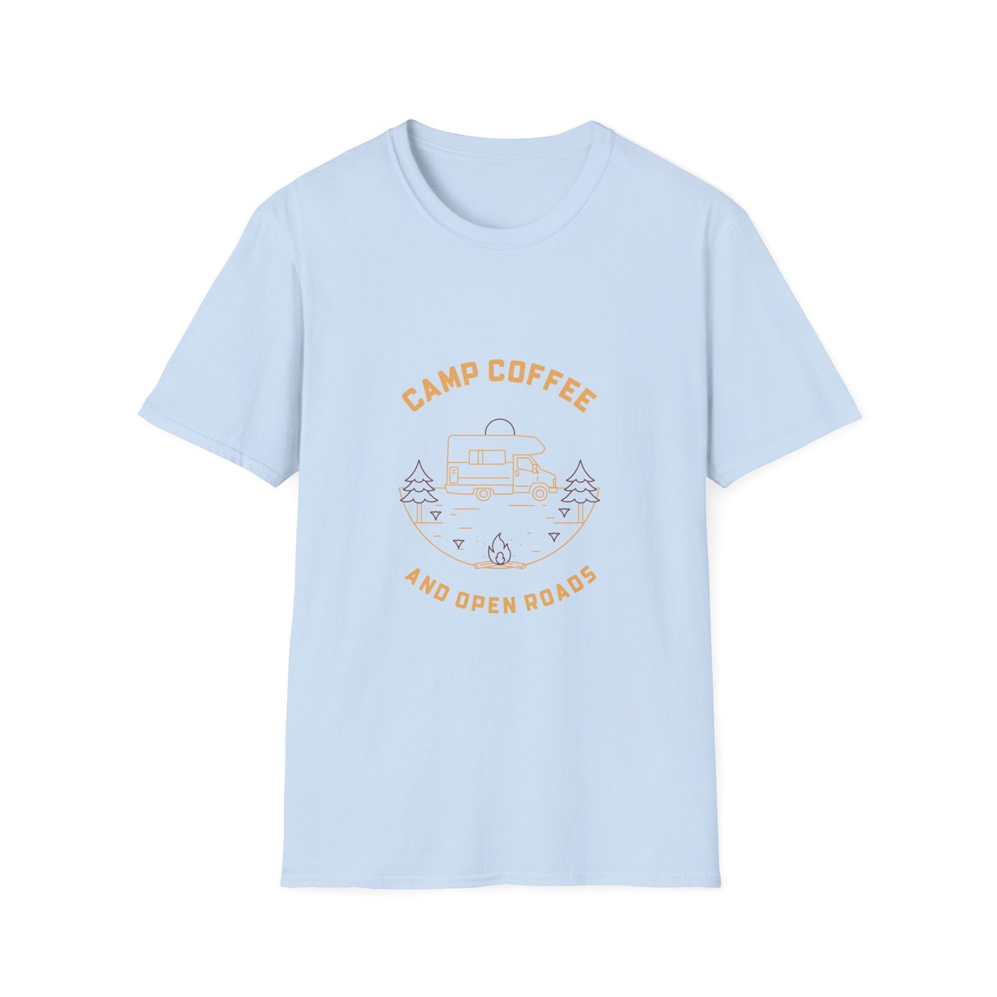 Camp Coffee and Open Roads | T-Shirt