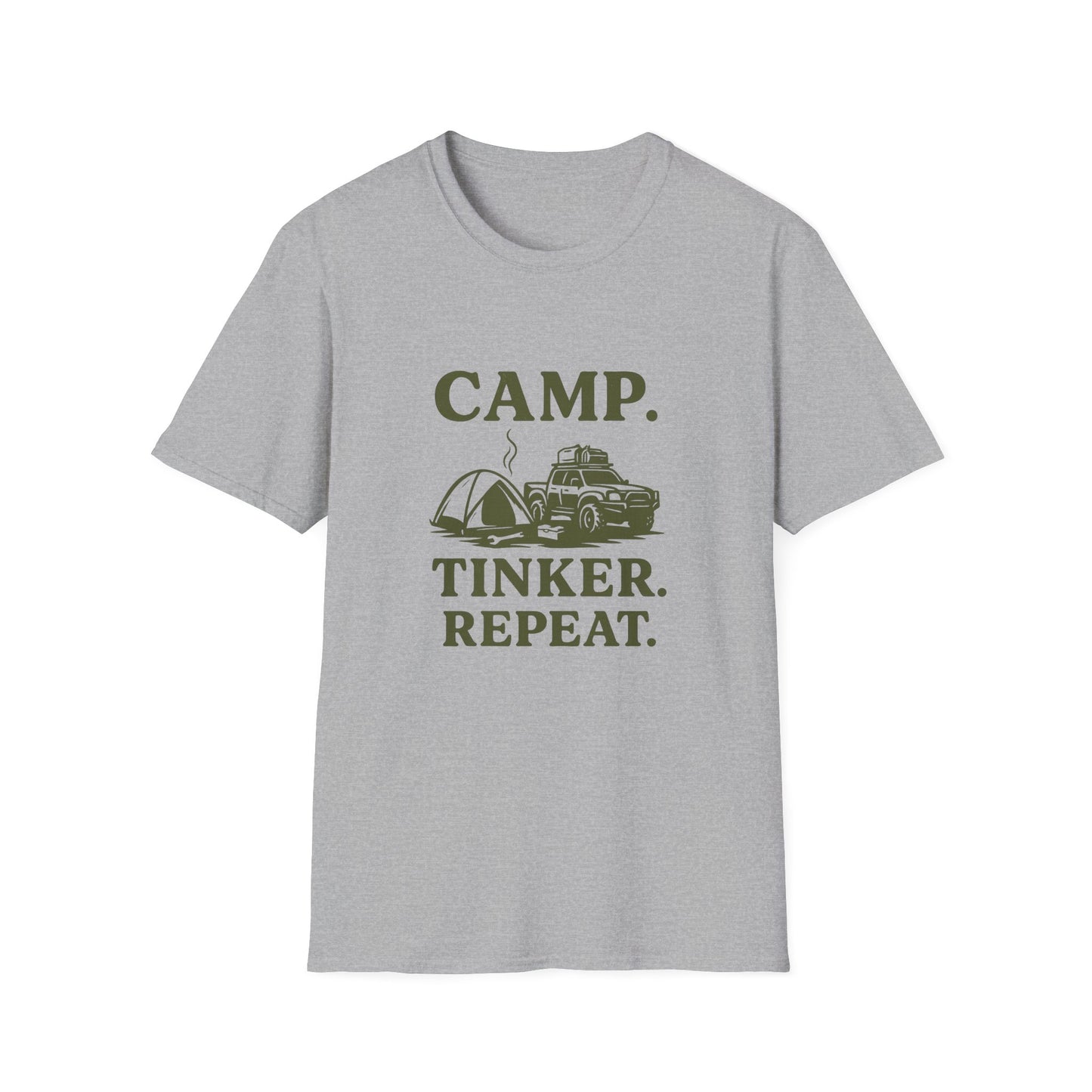 Camp. Tinker. Repeat. | T-Shirt