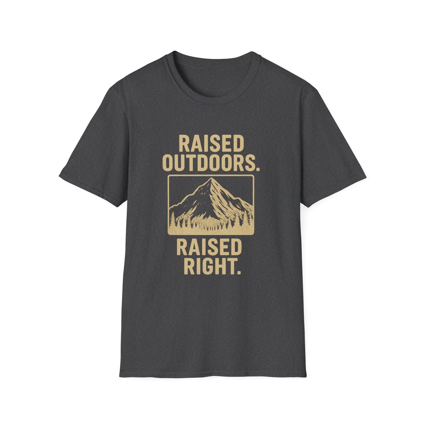 Raised Outdoors. Raised Right. | T-Shirt